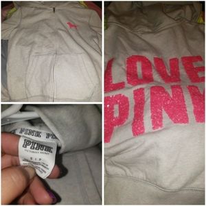 Victoria secret zip up hoodie Small